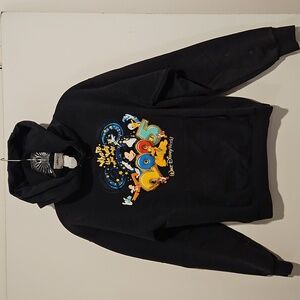 Walt Disney World 2005 'Where the party never ends' Black Long Sleeve Hoodie Lg.